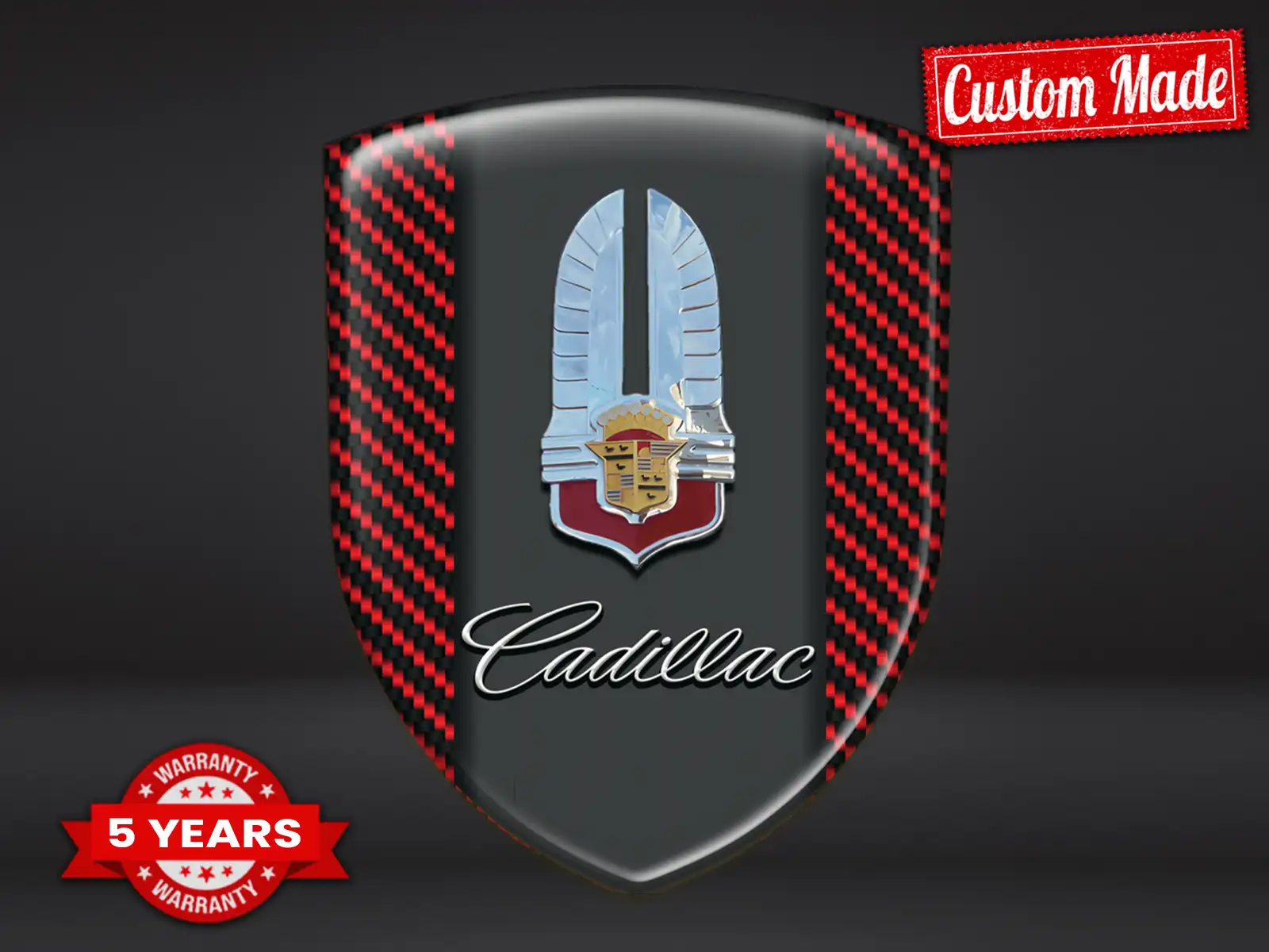 Cadillac Silikonlogos Auto Universal Design Professionell